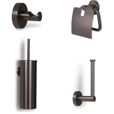 Toilet accesoire set Blue Label Vida | Wandmontage | Messing | Gunmetal PVD