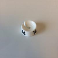 MB wit/zwart 14 voor op kledinghanger