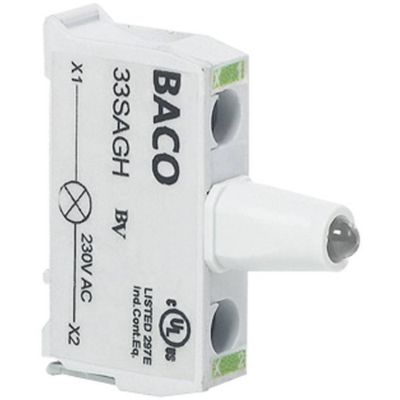 BACO 33SARL LED-element Met LED-element Rood 12 V/DC, 24 V/DC 1 stuk(s) Piece