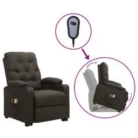 Sta-op-massagestoel stof taupe