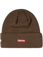 Supreme x New Era bonnet à logo S - Marron