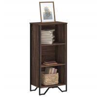 Boekenkast 50x31x106 cm bewerkt hout bruin eikenkleurig