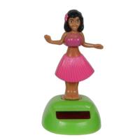 Solar bewegend figuur - dansende dame - roze - kunststof - 10 cm - cadeau