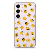 TPU bumper voor Samsung Galaxy S23 Katten Emojis - thumbnail