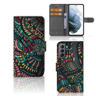 Samsung Galaxy S21 FE | Telefoon Hoesje | Aztec | Portemonnee hoesje
