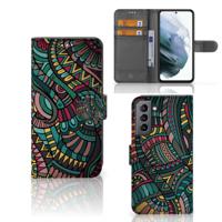Samsung Galaxy S21 FE | Telefoon Hoesje | Aztec | Portemonnee hoesje