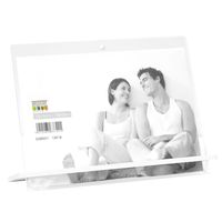 Deknudt Transparante fotokader 5,4mm dik met witte staander 13x18 S58SD1