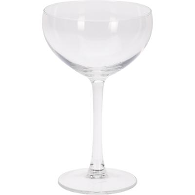 Champagneglazen - 4 stuks - glas - transparant - 200 ml