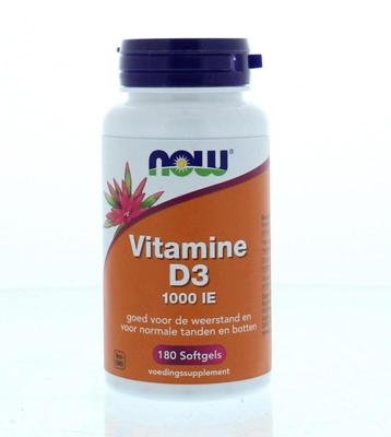NOW Vitamine D3 1000IE NOW Vitamine D3 1000IE