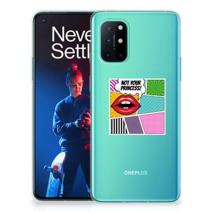 OnePlus 8T Silicone Back Cover Popart Princess