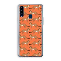 Cheetah: Samsung Galaxy A20s Transparant Hoesje