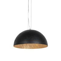 QAZQA Industriële hanglamp zwart met goud 50 cm - Magna