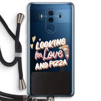 Pizza is the answer: Huawei Mate 10 Pro Transparant Hoesje met koord