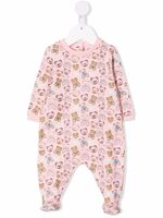 Moschino Kids grenouillère à imprimé ourson - Rose