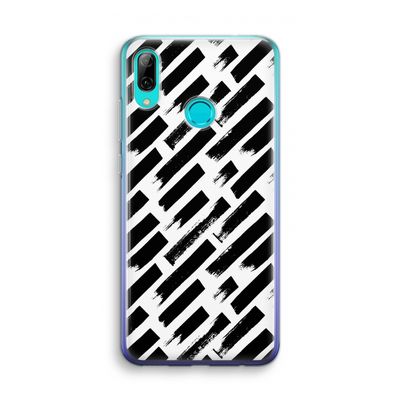 Zwarte vegen: Huawei P Smart (2019) Transparant Hoesje