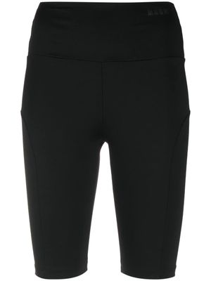 MSGM short stretch à taille haute - Noir