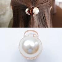 Meisjes parel mini haar klauw vrouwen haar krab haar claws make-up wassen tool haaraccessoires (oranje roze)