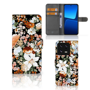 Hoesje voor Xiaomi 13 Pro Dark Flowers