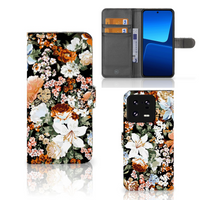 Hoesje voor Xiaomi 13 Pro Dark Flowers - thumbnail