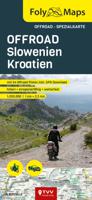 Wegenkaart - landkaart Foly Maps OFFROAD Slowenien Kroatien | TVV Touristik Verlag