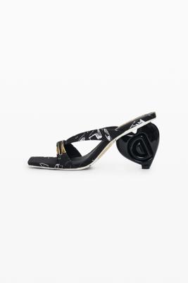 Haksandaal met hartjesprint - BLACK - 41