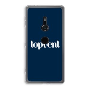 Topvent Navy: Sony Xperia XZ2 Transparant Hoesje
