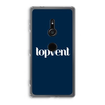 Topvent Navy: Sony Xperia XZ2 Transparant Hoesje