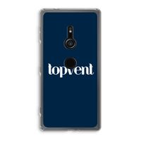 Topvent Navy: Sony Xperia XZ2 Transparant Hoesje