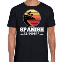 Spanish zomer t-shirt / shirt Spanish summer zwart voor heren