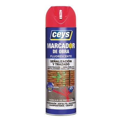 Sprayverf Ceys Rood 500 ml Fluorescerend