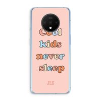 Cool Kids Never Sleep: OnePlus 7T Transparant Hoesje