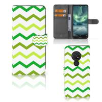 Nokia 7.2 | Nokia 6.2 | Telefoon Hoesje | Zigzag Groen
