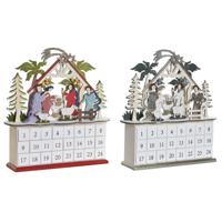 Adventkalender DKD Home Decor Hout 34 x 8,5 x 36,5 cm (2 Stuks)