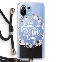 Diamonds: Xiaomi Mi 11 Lite Transparant Hoesje met koord