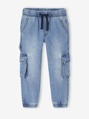 Losse battlebroek van denim voor jongens double stone
