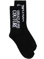 Versace Jeans Couture chaussettes à logo imprimé - Noir Versace Jeans Couture chaussettes à logo imprimé - Noir