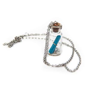 Wensketting Message in a Bottle Blauw