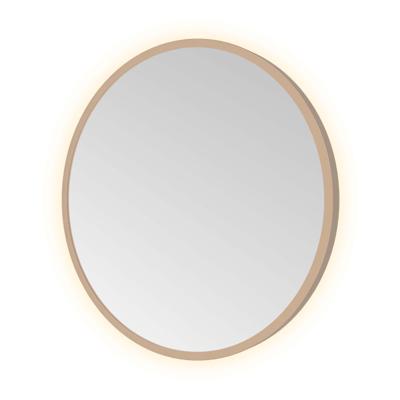 Spiegel Hotbath &MORE 40x40 cm LED-Verlichting Rond Geborsteld Koper PVD