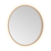 Spiegel Hotbath &MORE 40x40 cm LED-Verlichting Rond Geborsteld Koper PVD