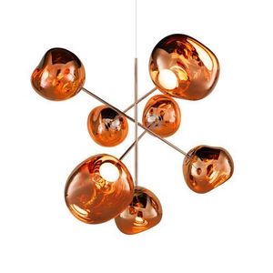 Tom Dixon Melt Large Chandelier LED Hanglamp - Koper