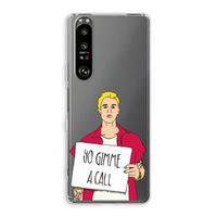Gimme a call: Sony Xperia 1 III Transparant Hoesje