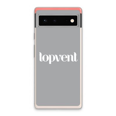 Topvent Grijs Wit: Google Pixel 6 Transparant Hoesje