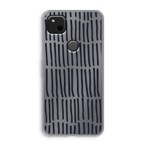Moroccan stripes: Google Pixel 4a Transparant Hoesje