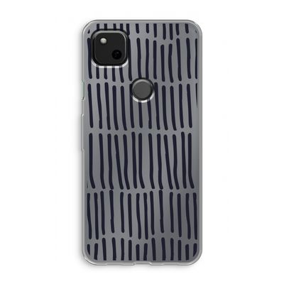 Moroccan stripes: Google Pixel 4a Transparant Hoesje
