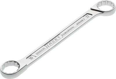 HAZET Dubbele ringsleutel 610N-16X17 · Buitentwaalfkant tractieprofiel · SW 16 x 17 mm