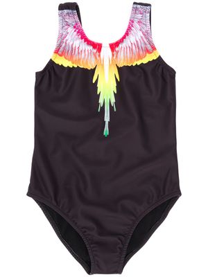Marcelo Burlon County Of Milan Kids slip de bain à logo - Noir