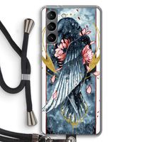 Golden Raven: Samsung Galaxy S21 Transparant Hoesje met koord