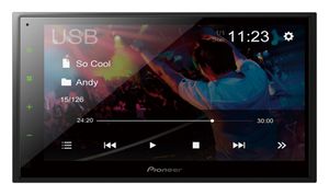 Pioneer DMH-A340DAB Autoradio dubbel DIN Aansluiting voor stuurbediening, Aansluiting voor achteruitrijcamera, Bluetooth handsfree, DAB+ tuner