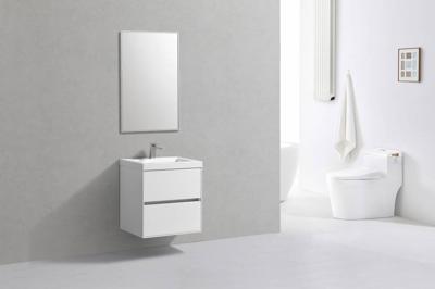 Badmeubel Compact Greeploos 60 Hoogglans Wit