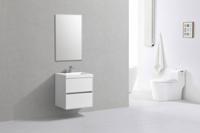 Badmeubel Compact Greeploos 60 Hoogglans Wit